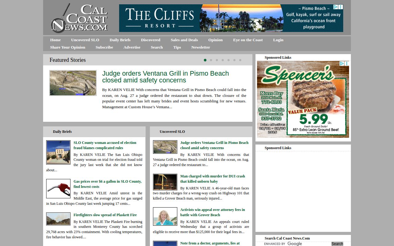 Cal Coast News county news homepage